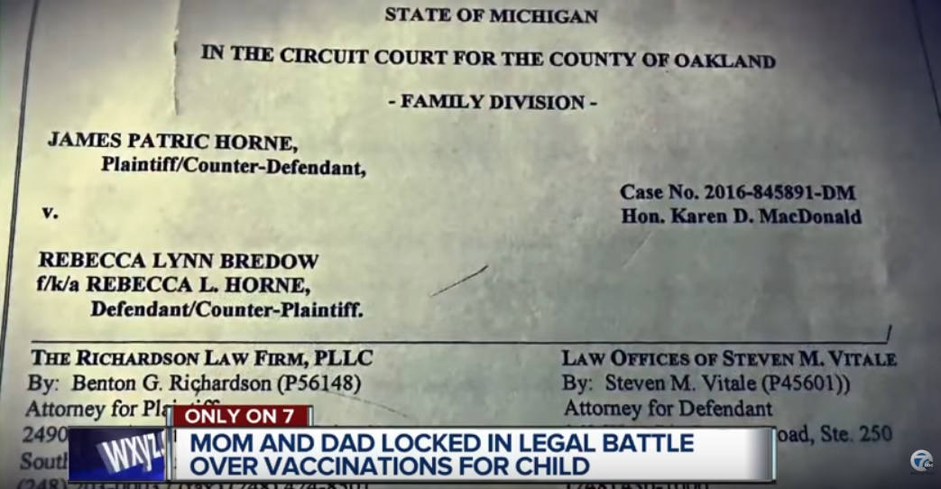 Michigan Court Order Forced Vaccination