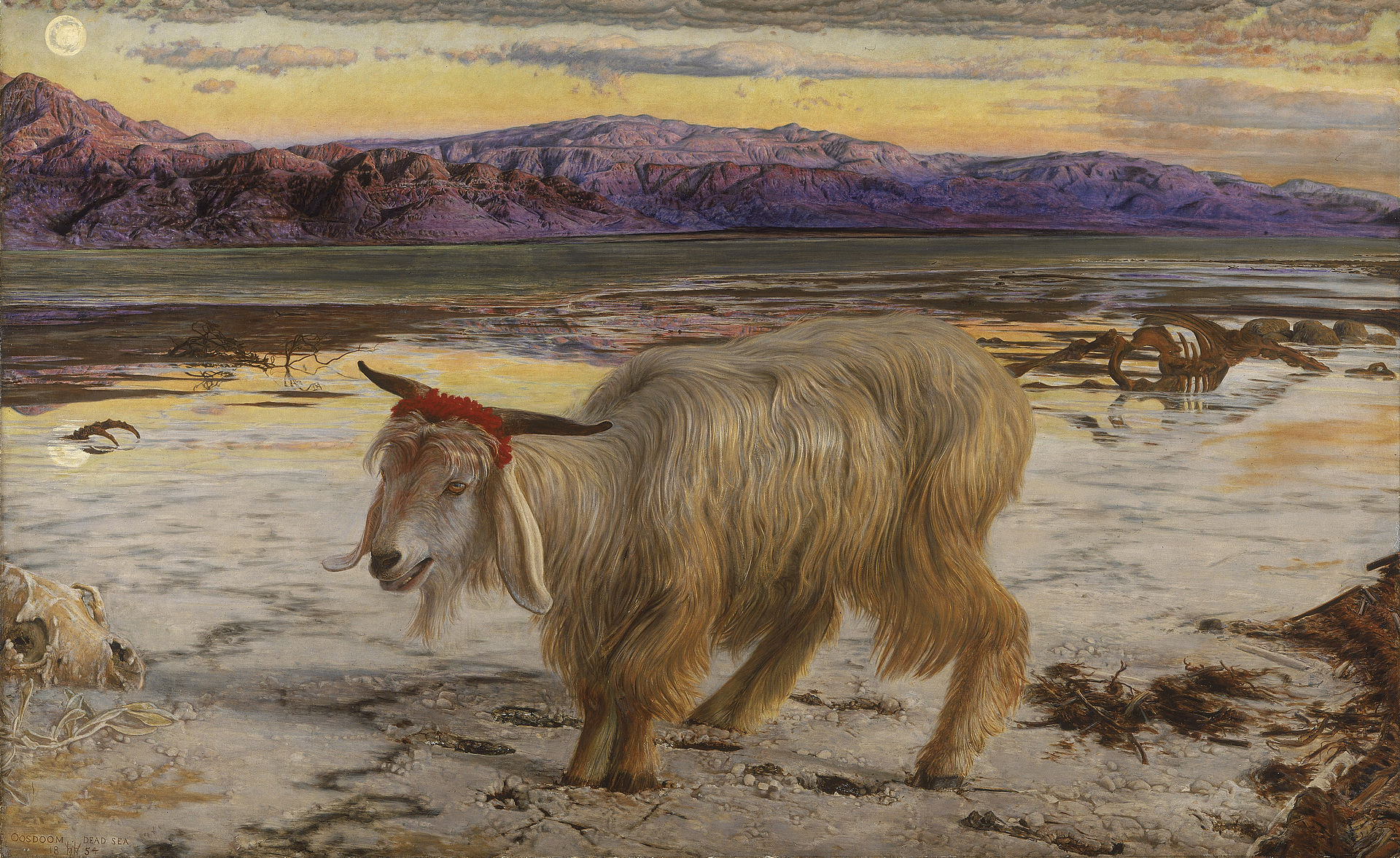 The Scapegoat by William Holman Hunt, 1854.