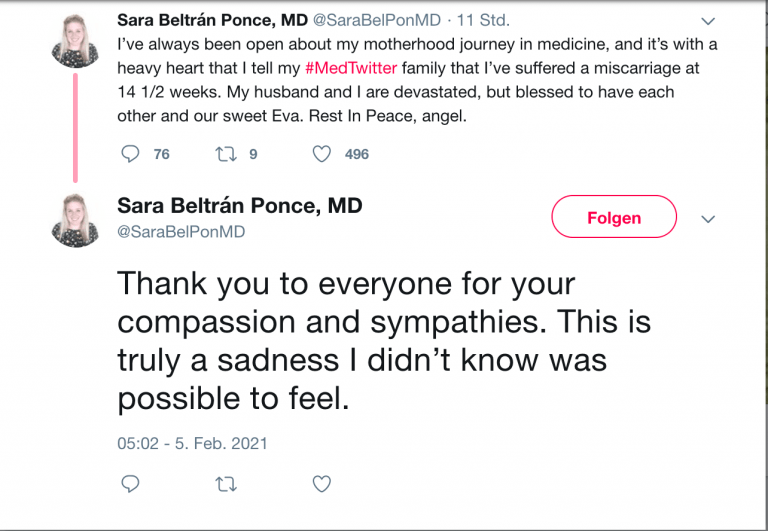 Wisconsin Resident Doctor has Miscarriage 3 Days After Being Injected with Experimental COVID mRNA Shot Beltran-Ponce-tweet-update-768x531