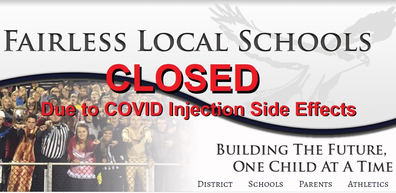 Entire School District in Ohio Cancels Classes After Too Many School Staff Have Negative Reactions to the Experimental COVID mRNA Injections Fairless-School-Disctrict-Closure