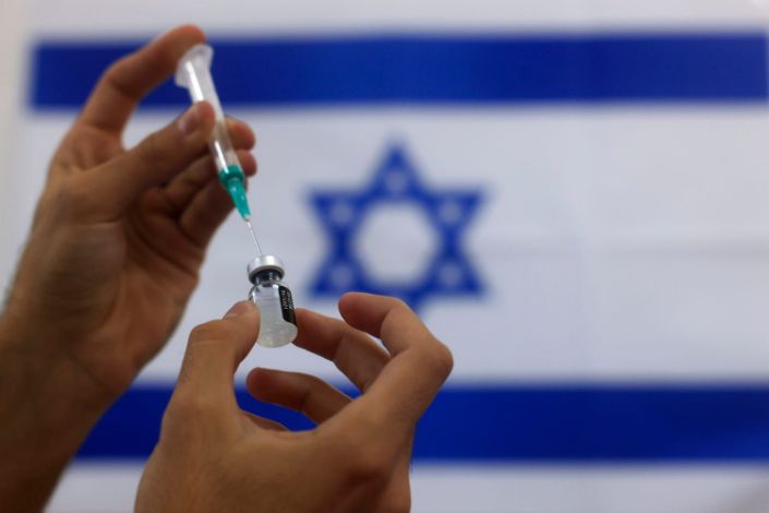 Israel Becomes First Country in the World to Push 3rd COVID Shot for Already Vaccinated Israel-flag-vaccine