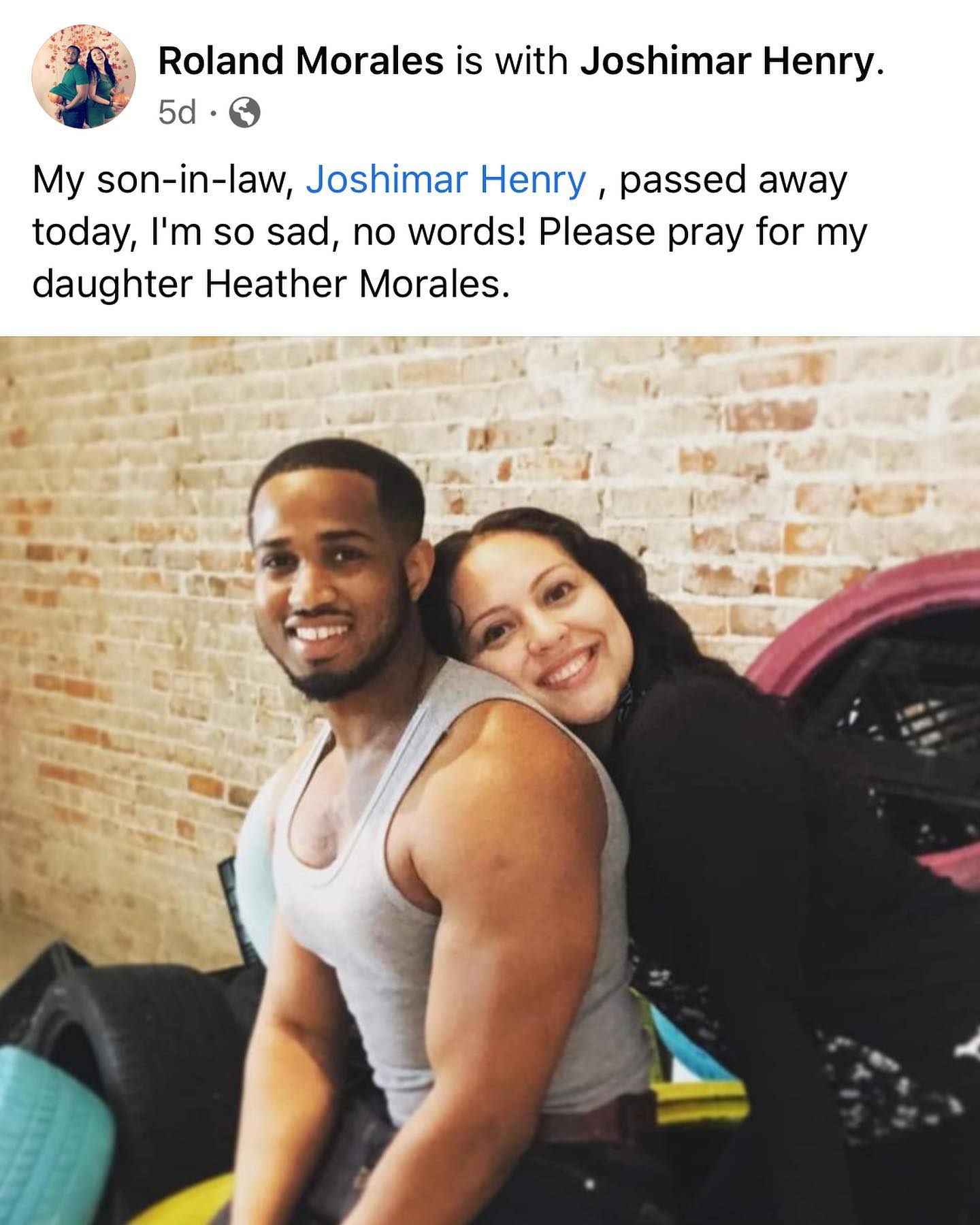 Healthy 27-Year-Old Chicago Doctor DEAD 3 Months Following COVID Shots Raising Long-term Safety Concerns Dr.-Joshimar-Henry-FB-post-father-in-law