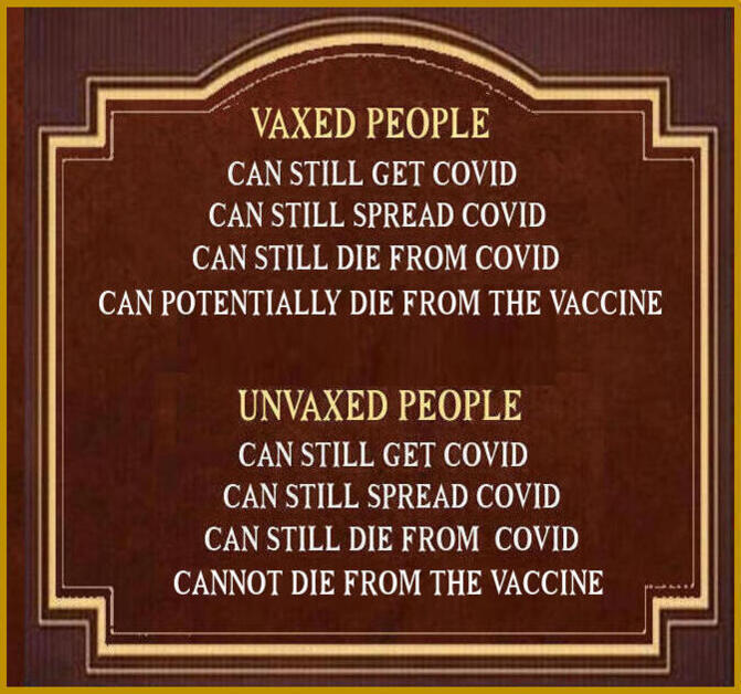 More CDC Insanity: Fully Vaccinated Spreading Delta Variant – So Everyone Needs to Get Vaccinated and Wear Masks Unvaxed-vs.-vaxed-meme