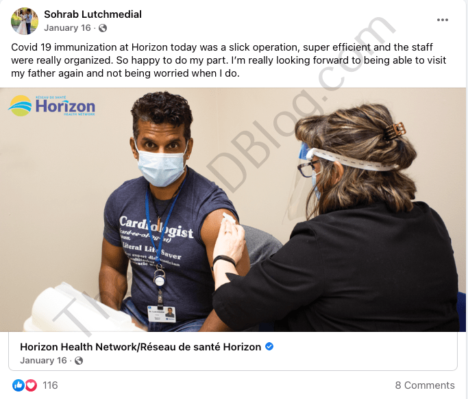 Funny: Cardiologist Doctor who Wanted to Punch Anti-Vaxxers in the Face Dies After COVID Booster Shot Lutchmedial-vaxx1
