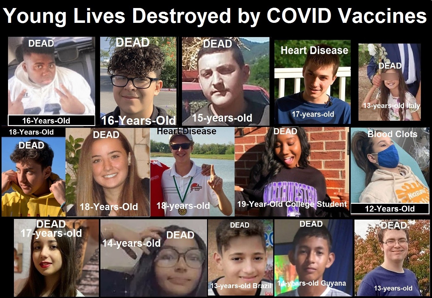 Young lives destroyed by covid vaccines | 76,253 dead 6,033,218 injured recorded in europe and usa following covid vaccines with 4,358 fetal deaths in u.s. | health