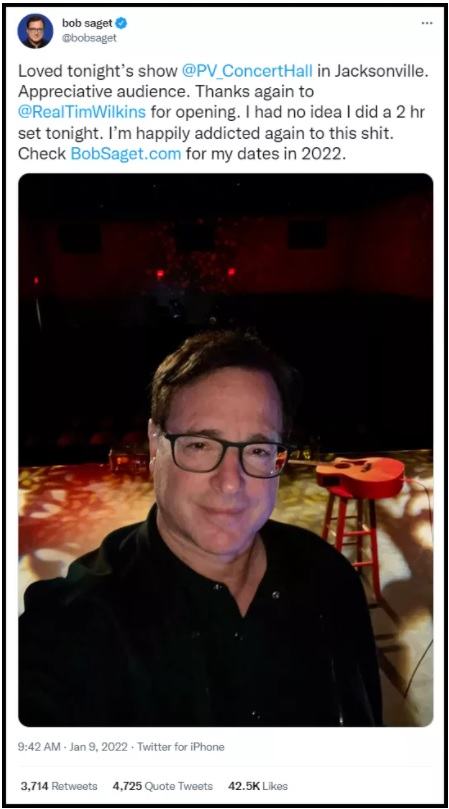 Actor Bob Saget “Dies Suddenly” 1 Month After Receiving COVID Booster Shot Bob-saget-3