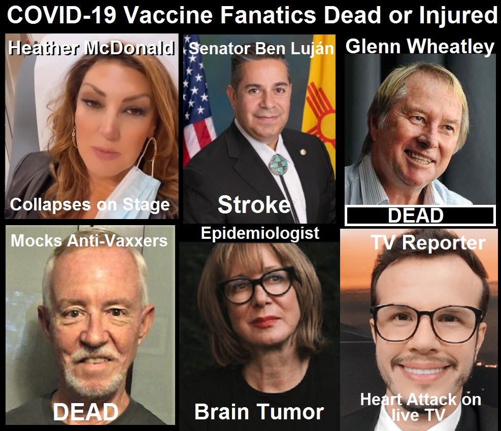 Covid 19 vaccine zealots who dead or injured
