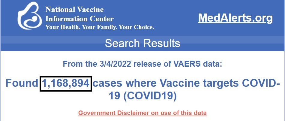Fetal Deaths Increase by 3,525% Following COVID-19 Vaccines NVIC-medalerts-total-cases-COVID-19-2