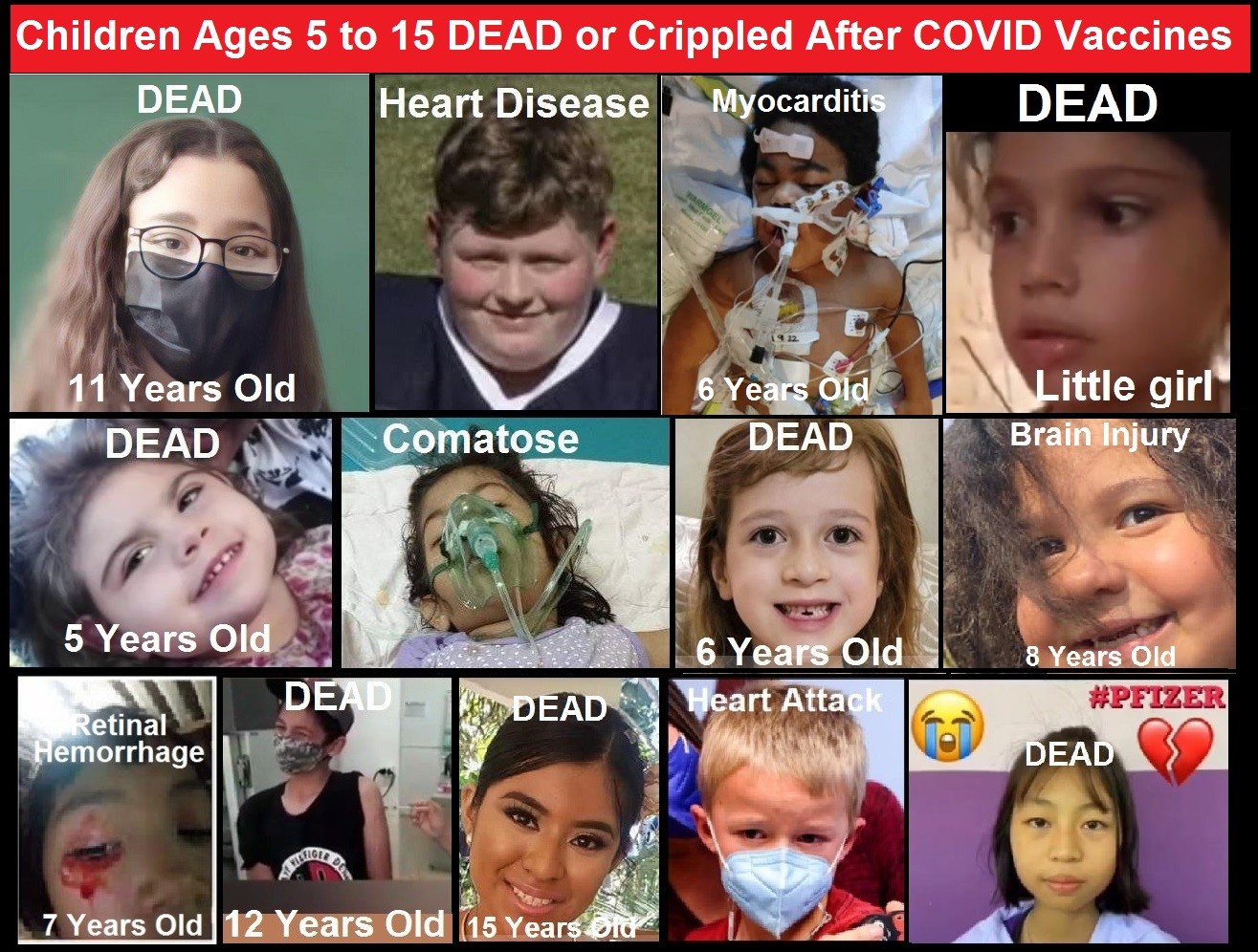 VAERS Data for Children Aged 5 to 15 Injected with COVID-19 Shots Children-5-to-11-year-old-covid-vaccine-deaths