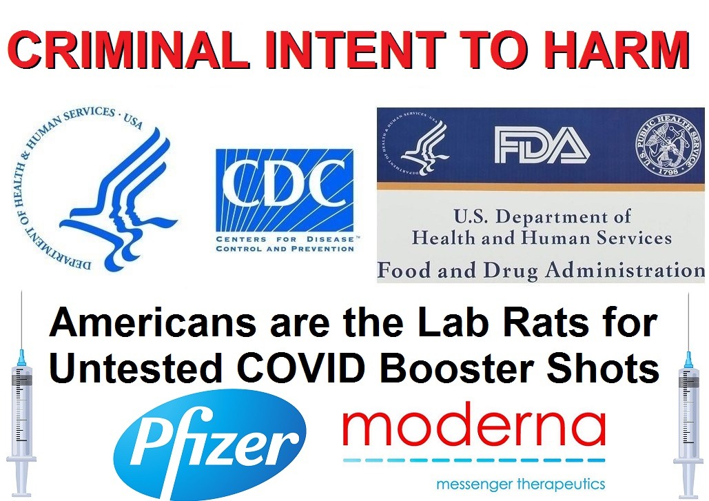 Criminal FDA and CDC Ignore Law and Approve New COVID Vaccine Boosters with ZERO Testing on Humans Untested-covid-booster-shots