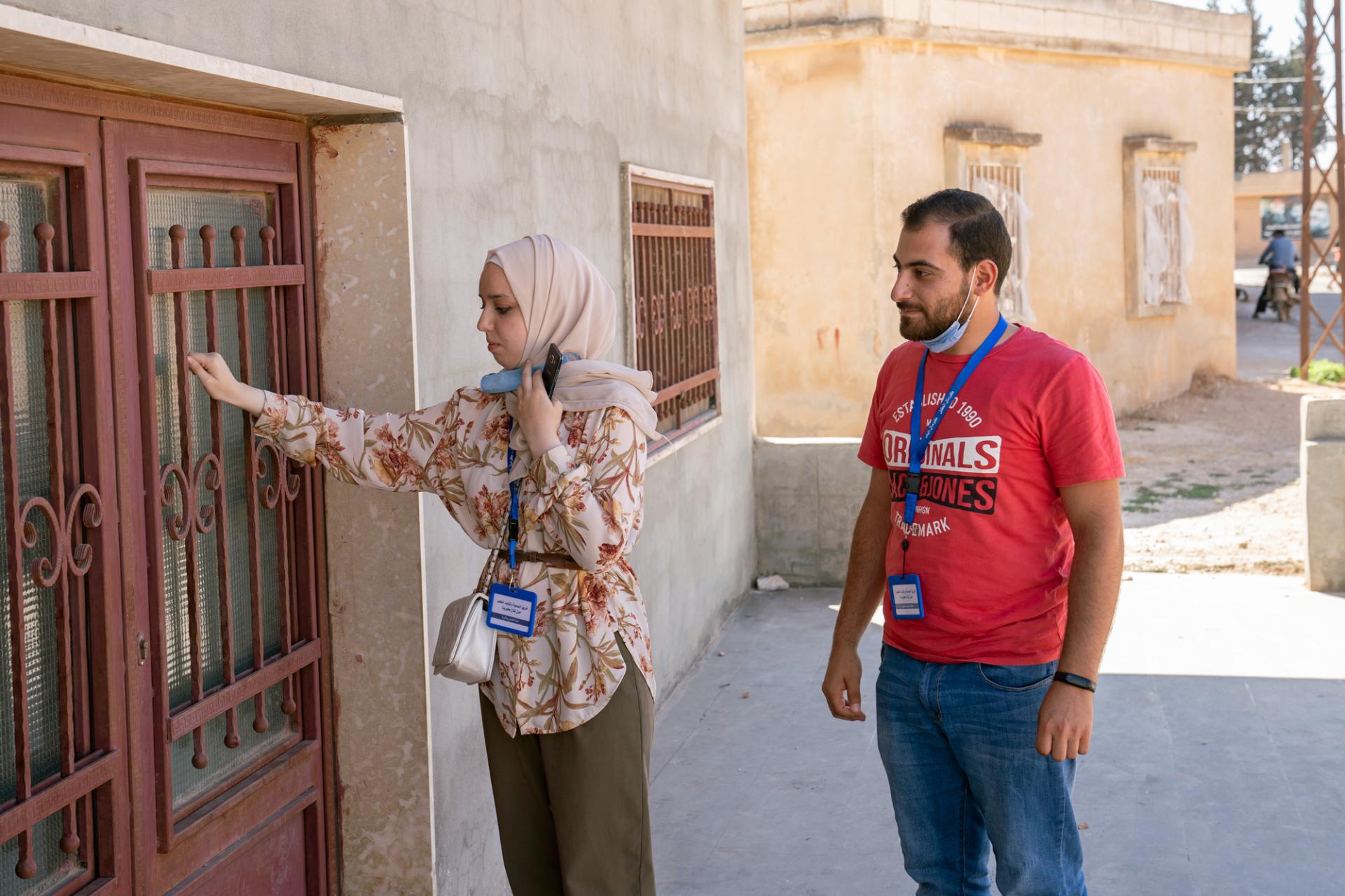 UNICEF’s History of Using Disasters to Vaccinate Children with the Oral Polio Vaccine that Spreads Polio Syria-UN0742596-door-to-door-vaccines