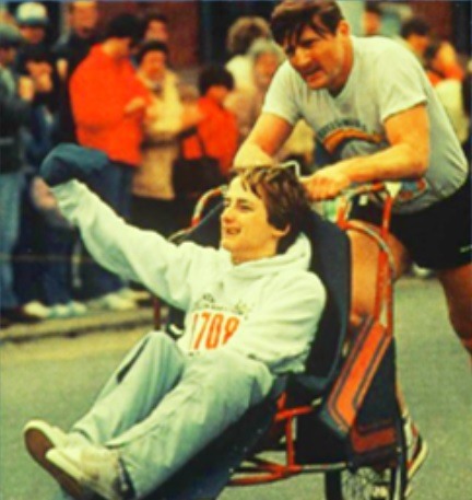 The Story of a Remarkable Father and His Handicapped Son Dick-Hoyt-finishing-race