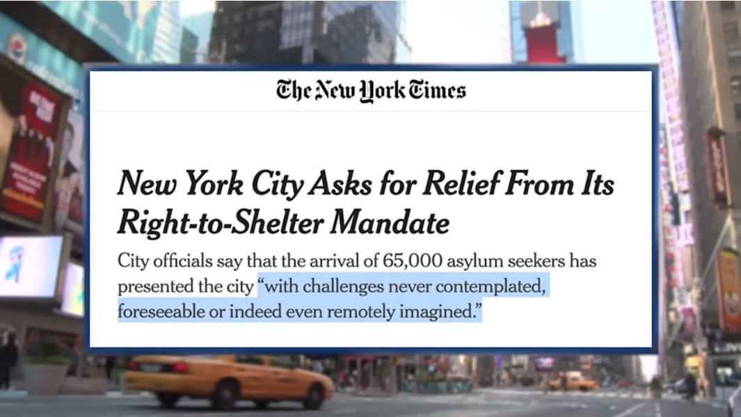 American Cities are Powder Kegs Ready to Explode with Chaos Fueled by Migrant Policies NYC-right-to-shelter
