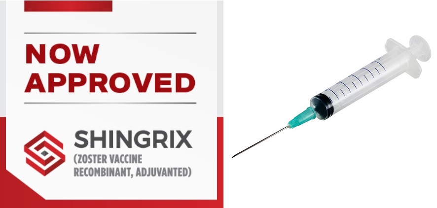Shingrix vaccine syringe