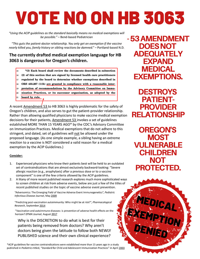 Oregon “Measles Outbreak” of 14 Cases Over but Big Pharma Interests Want Mandatory Vaccinations of Children Using False Information Amendment-53-Medical-Exemptions-Denied-Oregonians-for-Medical-Freedom-OFMF-8