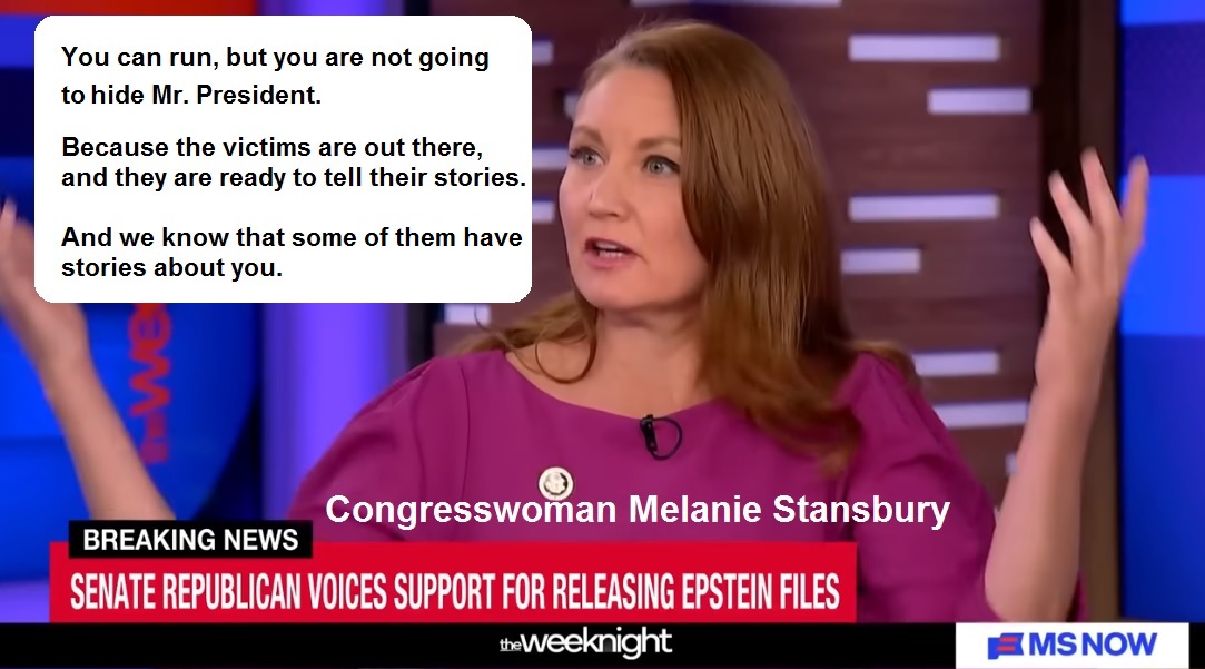 Melanie Stansbury Epstein Surivors implicate Trump Pedophile